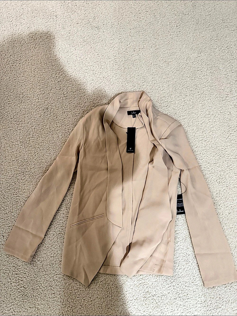 Lulus Blazer in Beige Size Small NWT